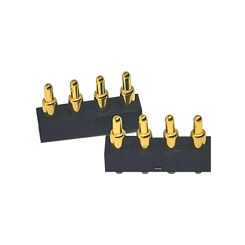 2.54mm pitch 4pins Spring Loaded pogo connector single row