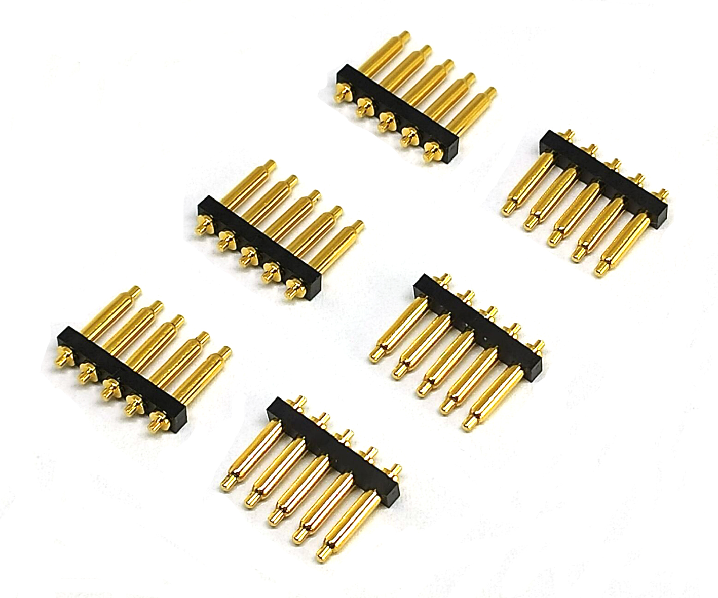 2.54mm Pogo Pin Socket H=7.2mm Single Row Dip Type