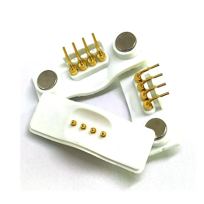 Custom 2.5mm  4 Pin Magnetic Absorption Female Pogo Pin For Handyblock