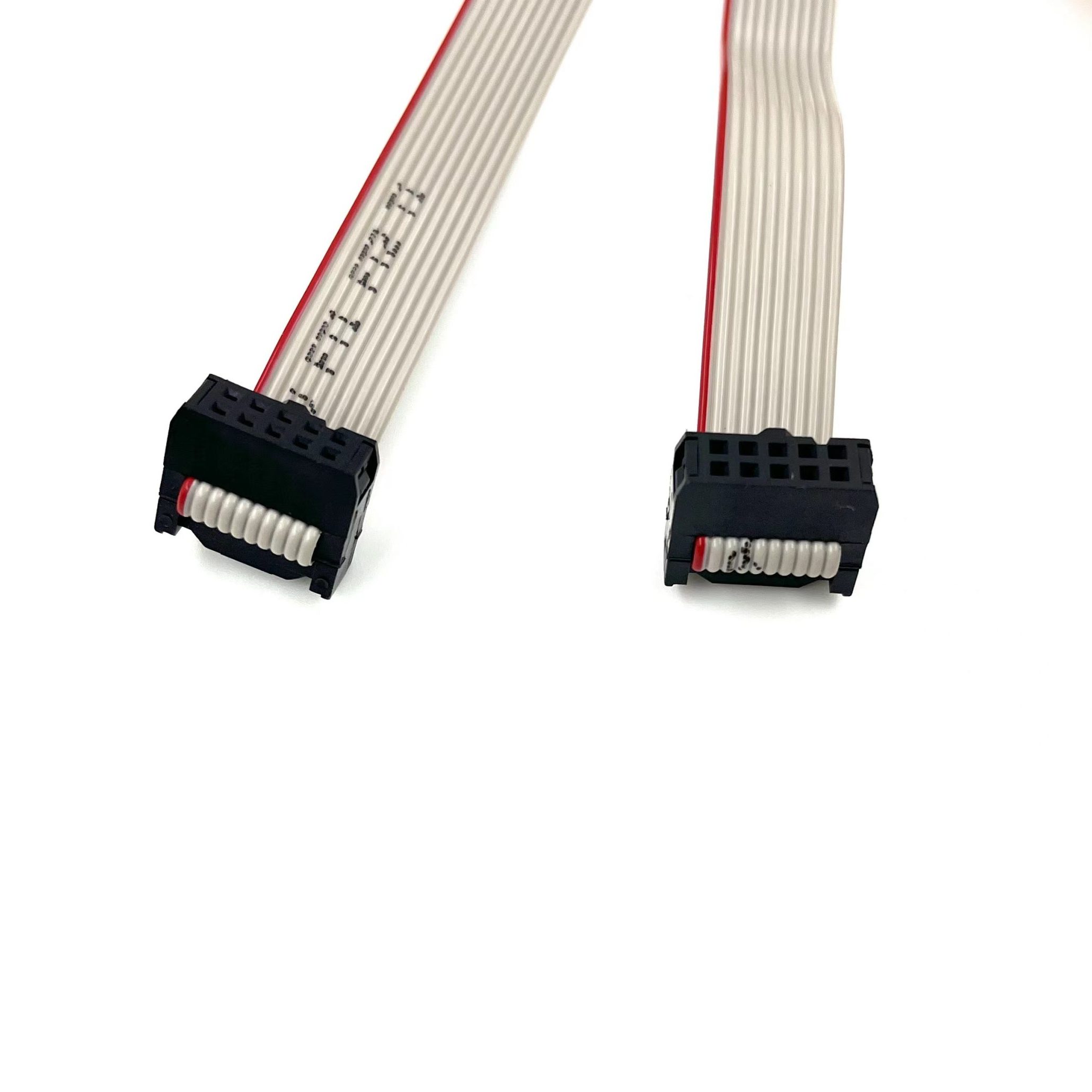 2.54mm Female Flat Cable Assembly L=600mm 28awg