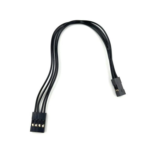 Length 116MM 4 Pin 2.54MM Pitch 24 AWG Female to Male Housing Wire Harness