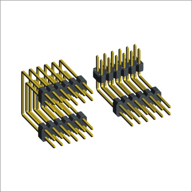 2.54mm Pin Header R/A U Type Double Row