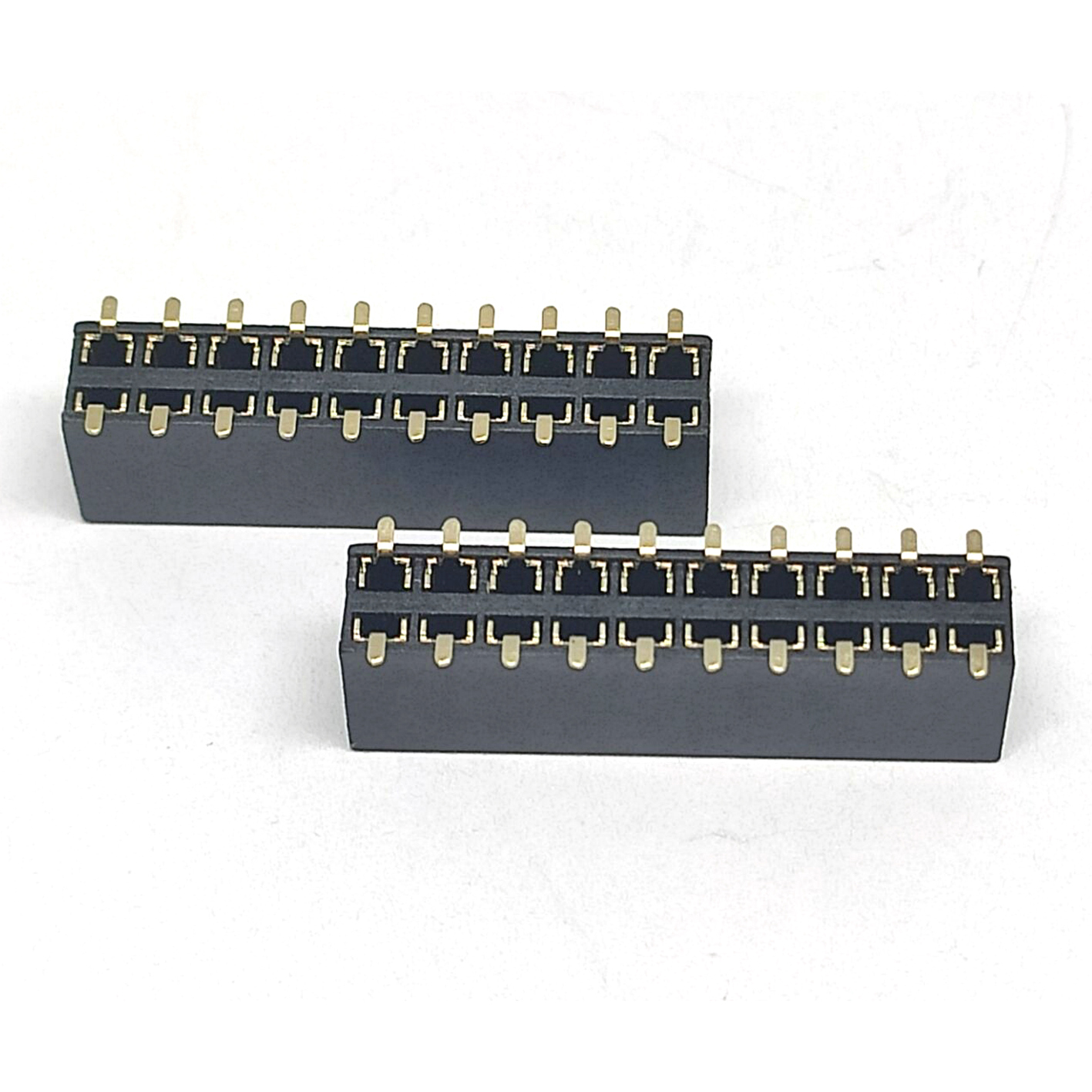 SSM-110-L-DV-K-TR 2.54mm Board to board connector Female Socket CONN RCPT 20POS 0.1 GOLD SMD SMT SSM series
