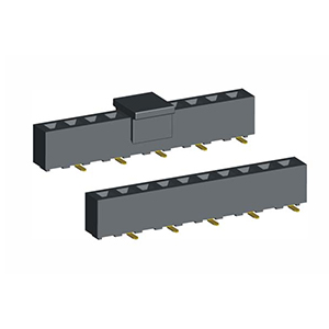 2.54mm PCB Socket SMT Type Single Row H=5.0/7.5mm