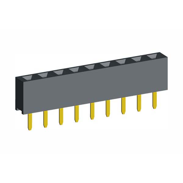 2.54mm PCB Socket Straight Dip Type H=3.5/5.0/7.2/8.5mm