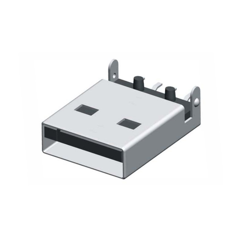 USB A Male R/A SMT Type 4P
