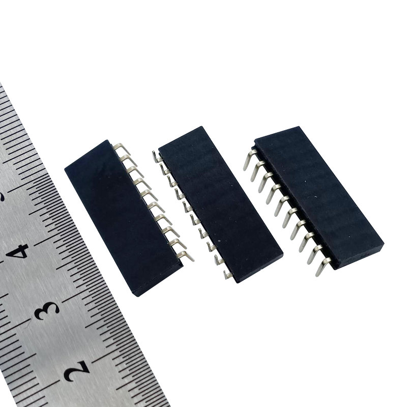 2.54mm PCB Socket Bottom R/A Single Row H=8.5mm