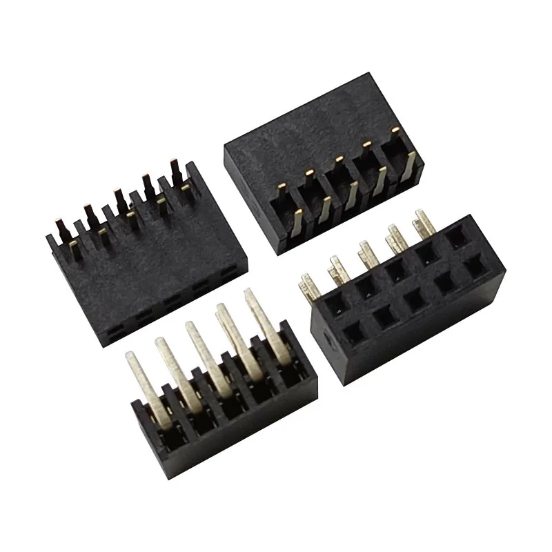 2.0mm PCB Socket R/A Dip Type Double Row