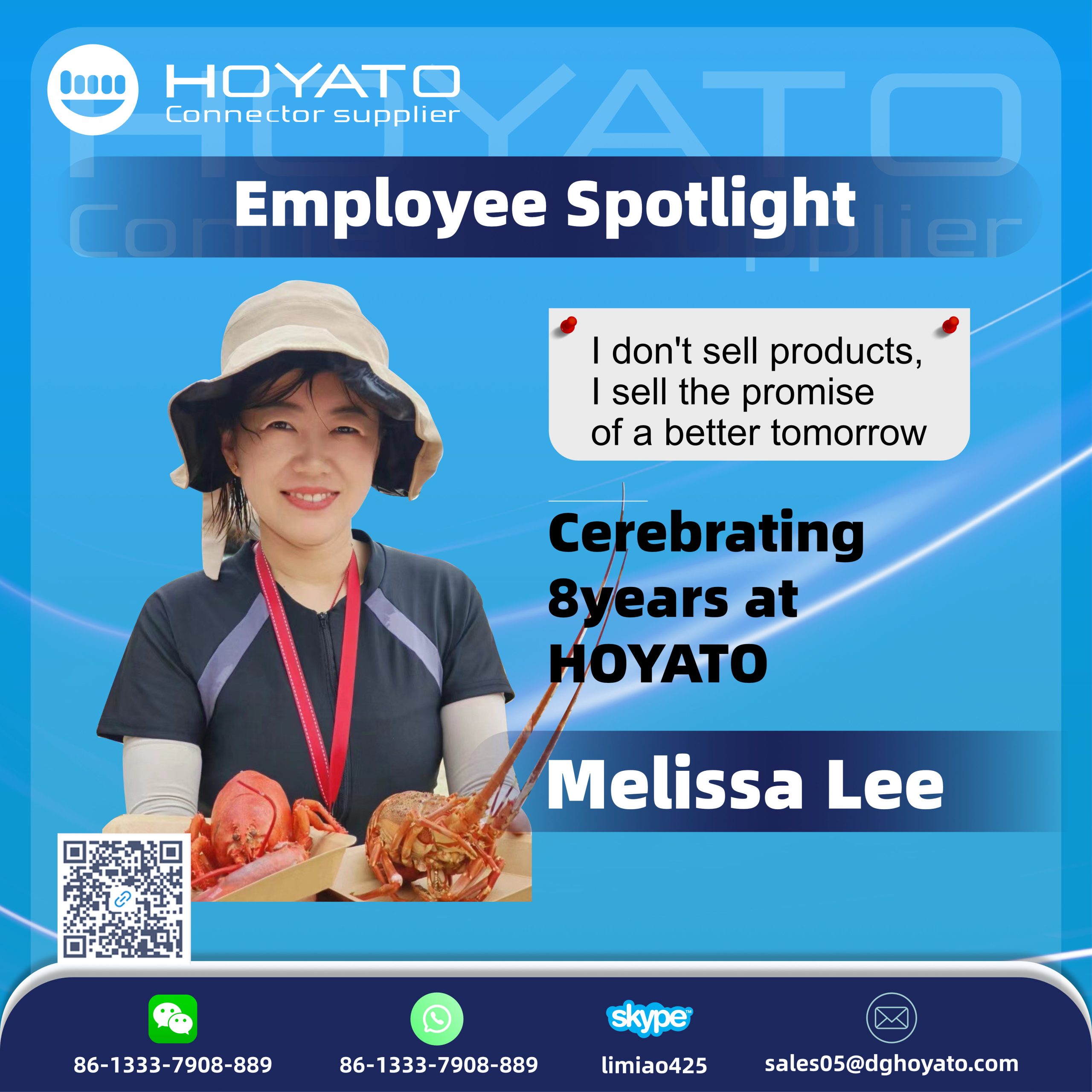 Meet Melissa,Sales manager at HOYATO