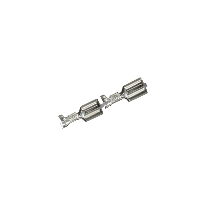 Electrical wire terminal Female brass 9.0mm housing crimp pins with Positive Lock for 18-22AWG cable assembly