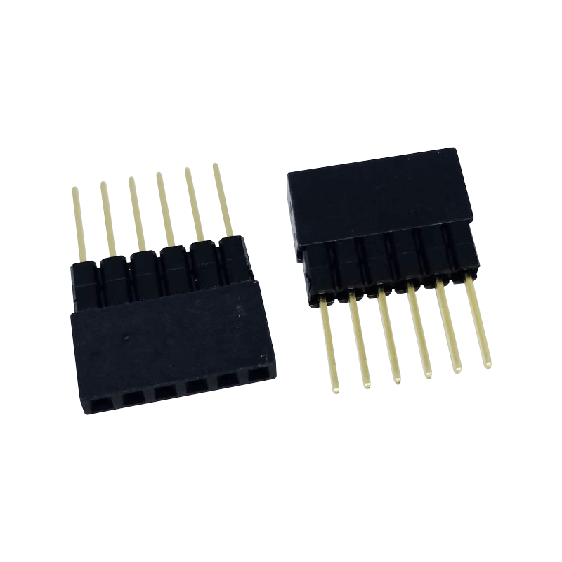 2.54mm Pitch 6 Pin Female Header Single Row Straight Pin Header equivalent ESW-1