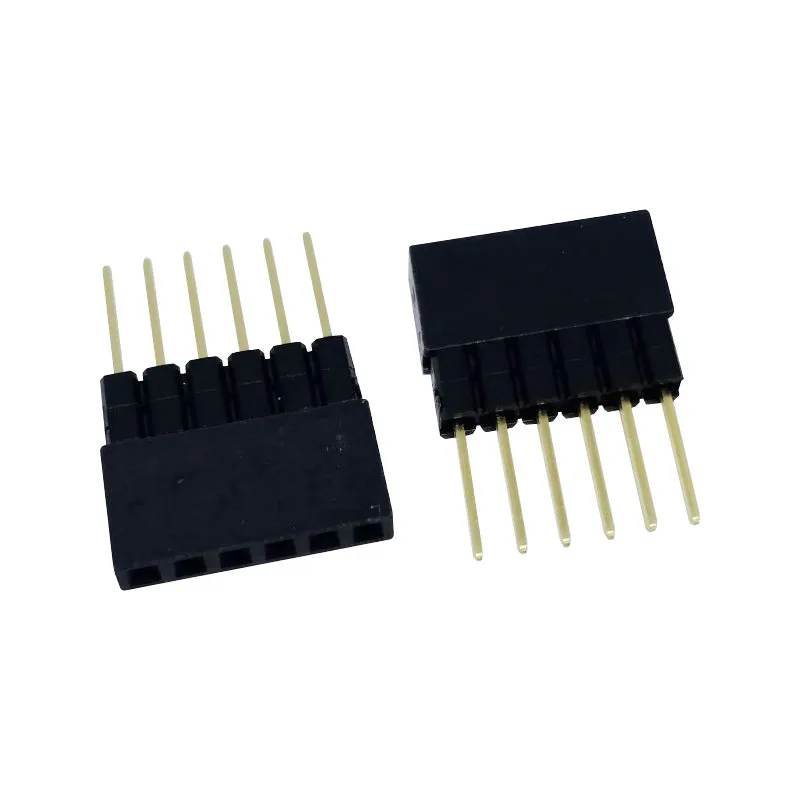 2.54mm Pitch 6 Pin Female Header Single Row Straight Pin Header equivalent ESW-1