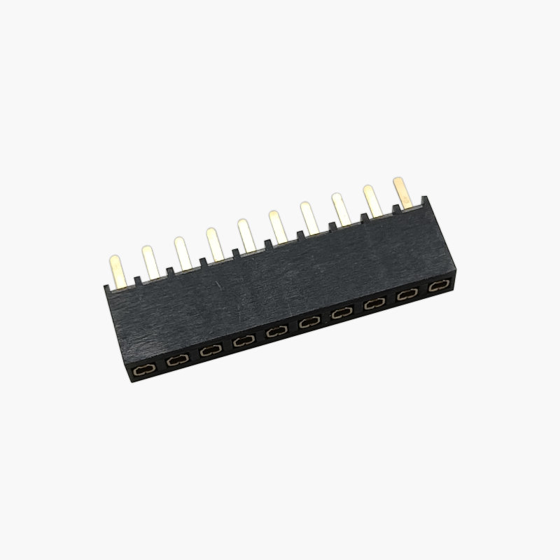 2.54mm Single Row Straight Socket Strip 6.8 Profile equivalent to SSW-1 series