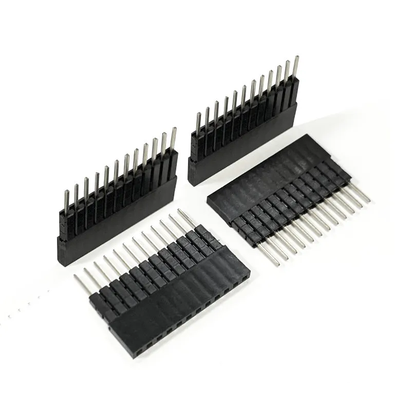 2.54mm Pitch 12 Pin Female Header Single Row Straight Pin Header equivalent ESW-1