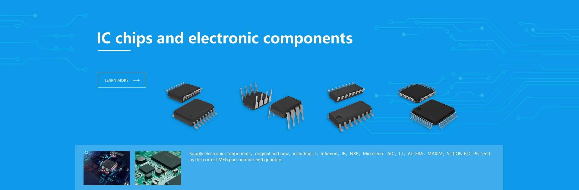 ic-electronic-components-resistorscapacitor connector