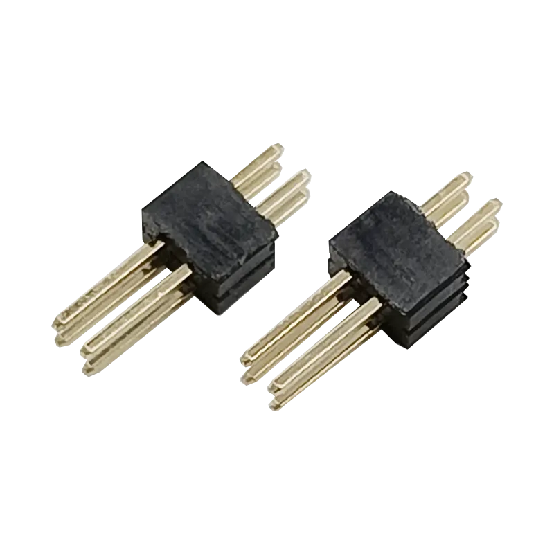 1.27mm Pitch Pin Header connector 04 pin Double Rows Straight Dip Type equivalent to FTS Series